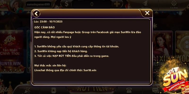 Phương thức bảo mật các giao dịch tài chính tại Sunwin