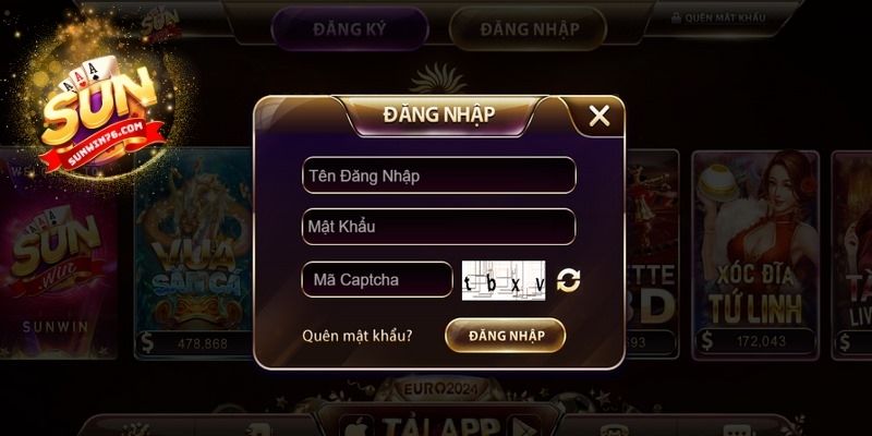 Khái quát về đăng nhập Sunwin