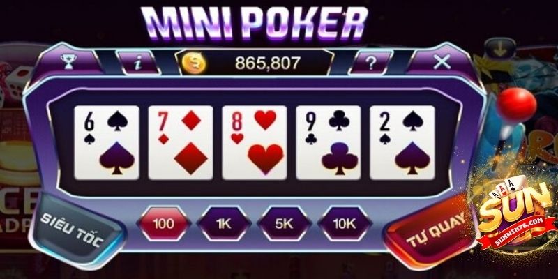 Chiến lược chơi Nổ Hũ Mini Poker hiệu quả